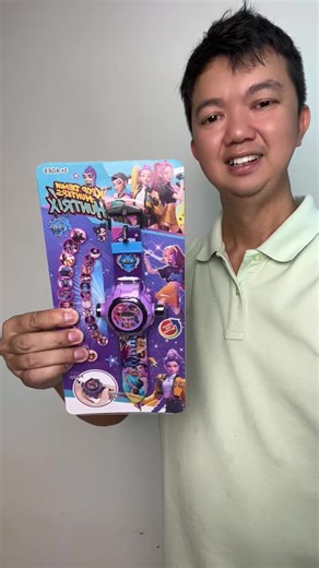 นาฬิกาฉายภาพkpop demon hunters #นาฬิกาเด็ก #kpopdemonhunters #huntrix #ของดีแม่และเด็ก #ของใช้เด็ก