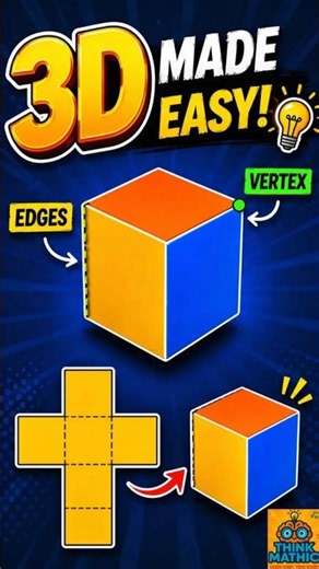 How Does a Flat Paper Become a Cube? 🤯#shorts #viral