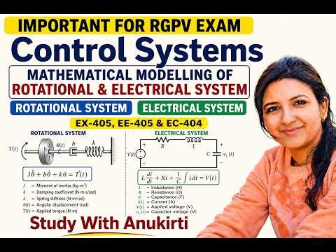 Mathematical Modelling Of control System| Electrical System|Rotational System#rgpvbhopal #electrical