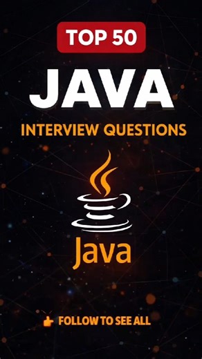 Preparing for Java interviews? 👀The Top 50 Java Interview Questions PDF is ready. #interview