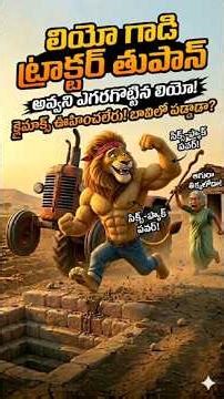 లియో గాడి ట్రాక్టర్ తుపాన్! 🚜🔥 | Leo's Crazy Tractor Stunt vs Angry Avva | Funny Telugu Animation