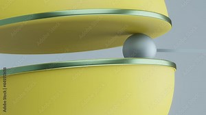 Endless animation vertical. Oddly satisfying video.Cyclic seamless motion design