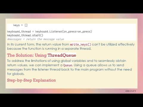 How to Get the Return Value from Pynput's Keyboard Listener Thread
