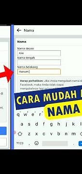 CARA MENGUBAH NAMA FACEBOOK TERBARU 2025 | Ubah Nama Akun FB Lewat HP & Laptop Mudah!