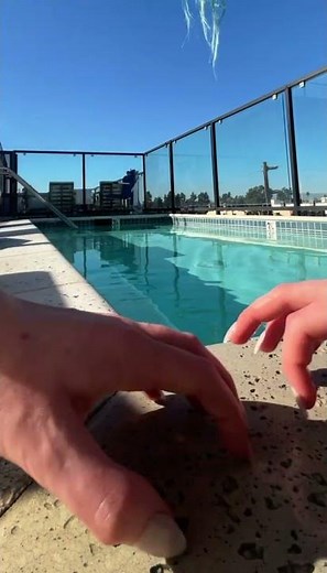 pool asmr 😍 wet concrete tapping and scratching #tappingsounds #satisfying #tappingtriggers