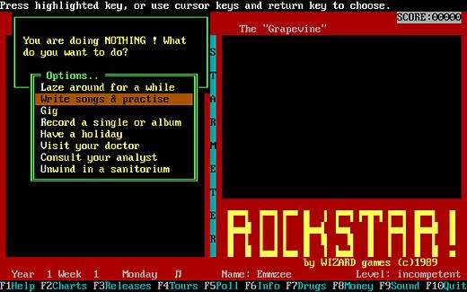 Rockstar! game at DOSGames.com