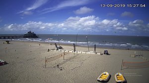 Webcam Blankenberge beach, Blankenberge, Belgium - Online Live Cam