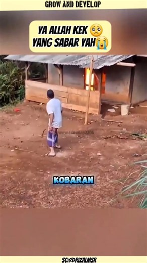 Grandfather Can Only Resign Himself as His House Is Consumed by Flames