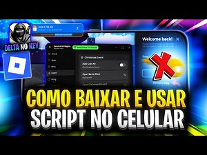 Como Baixar Executor DELTA SEM KEY e Usar SCRIPT no Roblox (CELULAR/MOBILE) Instalar/Colocar Script