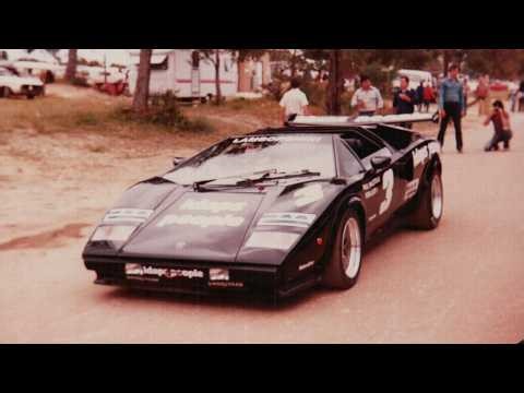 Remembering Paul Halstead . . . racing his Lamborghini Countach LP400 at Wanneroo