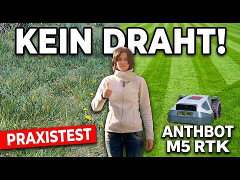 ANTHBOT M5 im Praxistest – kann der günstige Mähroboter ohne Begrenzungsdraht den Rasen retten?