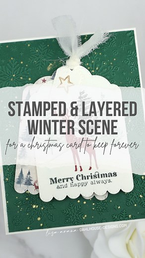 533 reactions · 19 shares | Building a scene has never been this easy — or this magical. ✨ Layer a few of your favorite stamps, blend a little ink, pop on some foam… and suddenly you’ve got a dimensional holiday card that looks like it took hours. ❄️ Featured in this reel:  Where Treetops Listen  Pines of Endearment  Holiday Lane  Quiet Christmas Morning paper pack Create your own winter wonderland — your way. www.unitystampco.com | Unity Stamp Company | Facebook