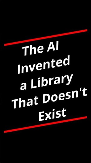 The AI Invented a Library That Doesn’t Exist #programming #animation #python