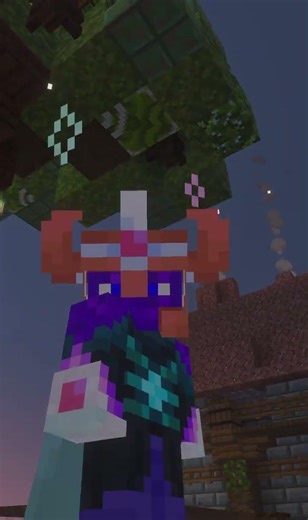 tree roots that curve around things(in Minecraft) #funny #minecraft #minecraftbuilding