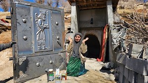 92K views · 2.8K reactions | Strong And Safety Magic cave door installed By Old Nomadic Grandma By Support Help From Operator | Nomadic Lifestyle | Facebook