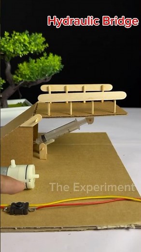 Hydraulic Bridge Machanism #dcmotor #motorbuilding #youtubeshorts #dcmotorproject