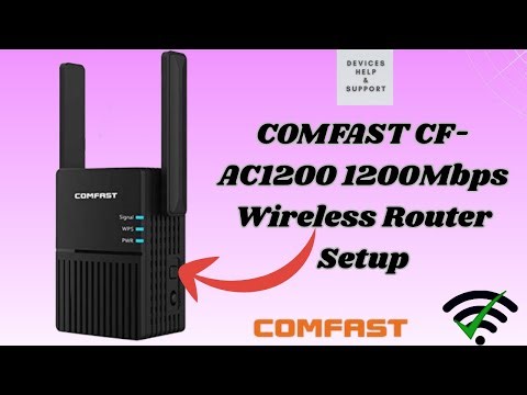 COMFAST CF AC1200 1200Mbps Wireless Router Setup | Setup using WPS push button