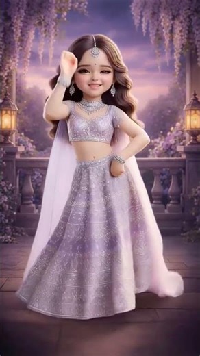 cute dance of girl on Hai Main Mar Java Mar Java