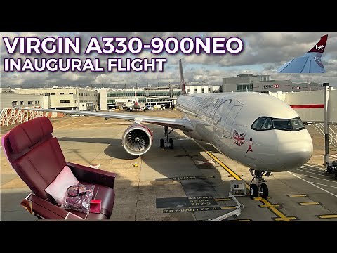 INAUGURAL FLIGHT | Virgin Atlantic brand new A330-900neo Premium Economy| London Heathrow to Boston