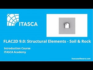 FLAC2D 9.0 | Structural Elements – Soil and Rock Structure Interaction Overview