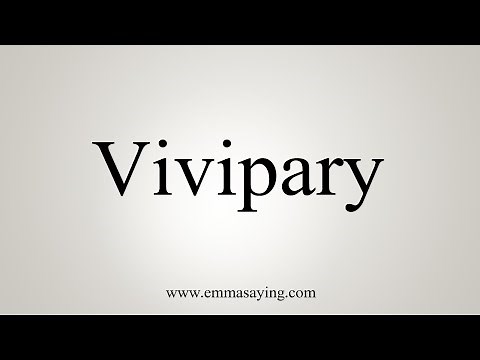 How To Say Vivipary