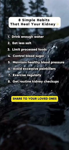 ✨ 8 Simple Habits That Heal Your Kidney 💧