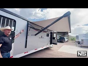 2023 Bison 4 Horse Gooseneck Trailer 13' Living Quarters