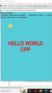 Hello World in c++ 🌹🌹