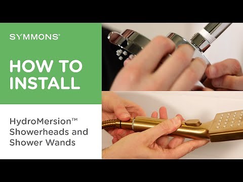 How to Install a Showerhead and Shower Wand | Symmons Industries