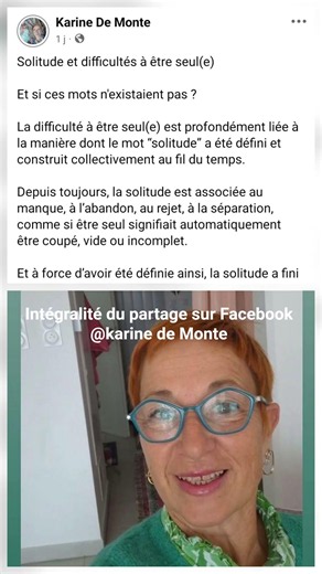Solitude et difficultés à être seul(e)