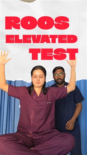 KIVA Physiotherapy Clinic | ROOS / Elevated Arm Stress Test Clinical screening tool for Thoracic Outlet Syndrome (TOS) 🔹 Position: 90° shoulder abduction + ER 🔹... | Instagram