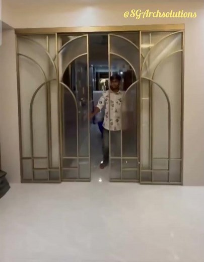 Synchronised Sliding System | Lotus Design | Premium Glass Sliding Door Solution #tranding