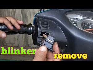 how to Indicator switch remove and blinker switch change