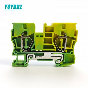 [Hot Item] Quick Wiring Board Connection Block St-10PE Yellow Green Grounding Terminal Block