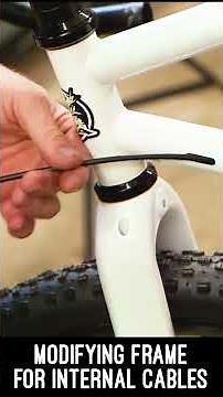 Internal cables on a 90's bike frame #gravelbike