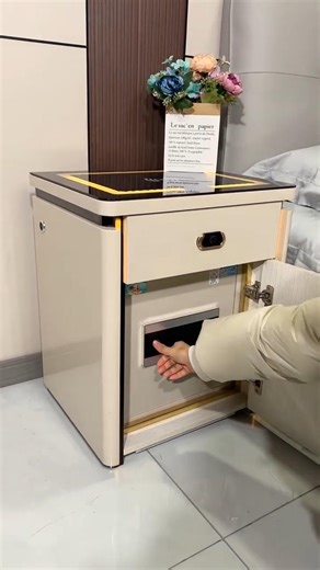 The bedroom security code is all in this bedside table " #bedsidetable #homedecor #shortsfeed