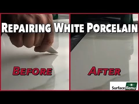 SurfaceRenu Demonstration - Repairing White Porcelain