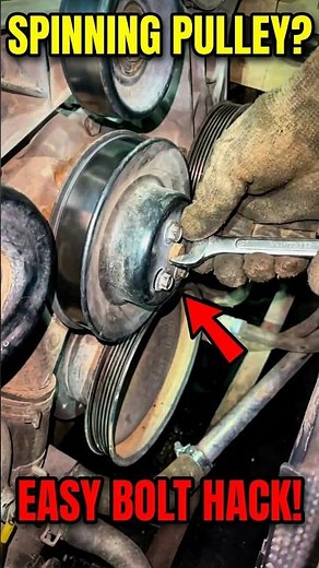 Genius Trick to Remove Water Pump Pulley Bolts!