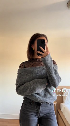 3 Ways to Style an Off-the-Shoulder Sweater