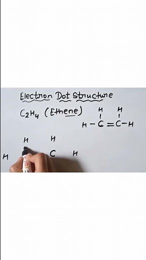 trick to draw electron Dot structure of ethene|| C2H4