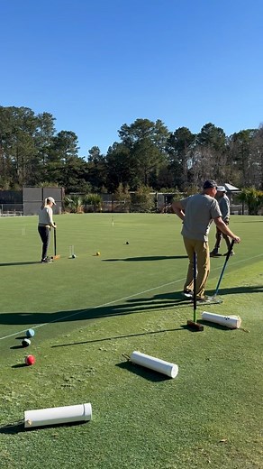 Members enjoying a friendly game on the croquet lawn. #croquet #croquetlawn #springislandcroquet #lowcountrywickets #lowcountrylife #islandlife #islandliving #springislandsc | Spring Island, SC | Facebook