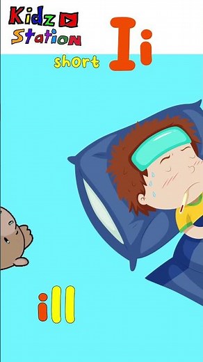 Short I Words | inch, inside, itchy, ill |Phonics for Kids #Kidzstation #shorts