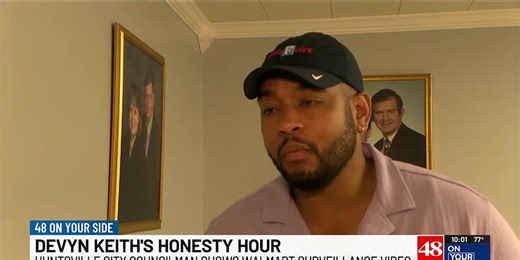 Huntsville City Councilman Devyn Keith shares Walmart surveillance footage in ‘honesty hour’
