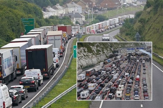 Traffic: Drivers face lengthy delays at Port of Dover with standstill roads causing travel chaos for thousands