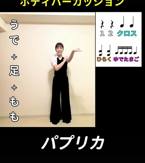 ボディーパーカッションで楽しむパプリカダンス