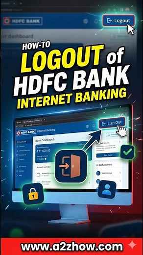 How Can I Sign Out of My HDFC Bank Account Online? #HDFCBank #NetBanking #OnlineBanking