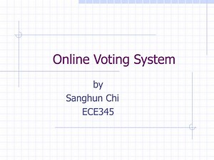 Online Voting System - SlideServe