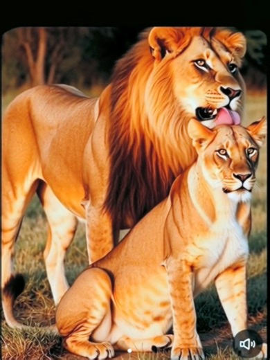 Lion and Lioness Love Moments ❤️