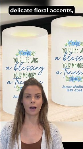 Your Life Personalized Flameless LED Memorial Candle