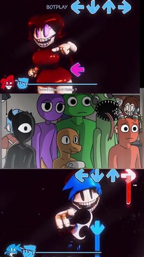 FNF BF x GF but Corrupted Horor Mod Mobile Game - Friday Night Funkin #bf #gf #shortsviral